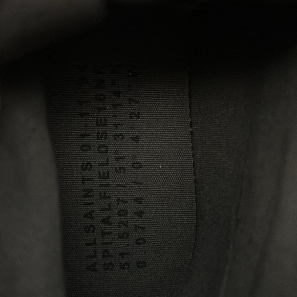 AllSaints Canvas High Top Sneakers Light Pink size 38 US 7 - Picture 14 of 16